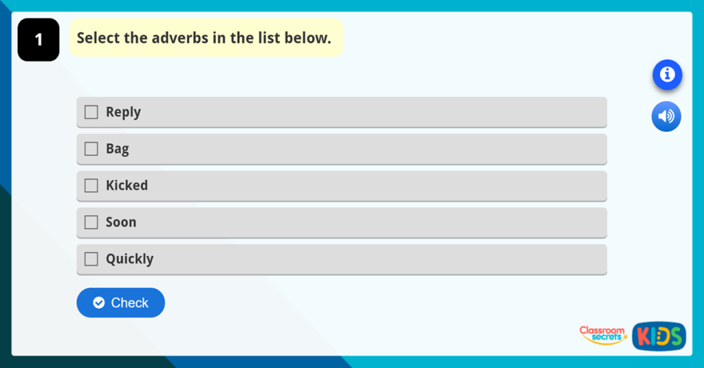 Adverbs Game Resources