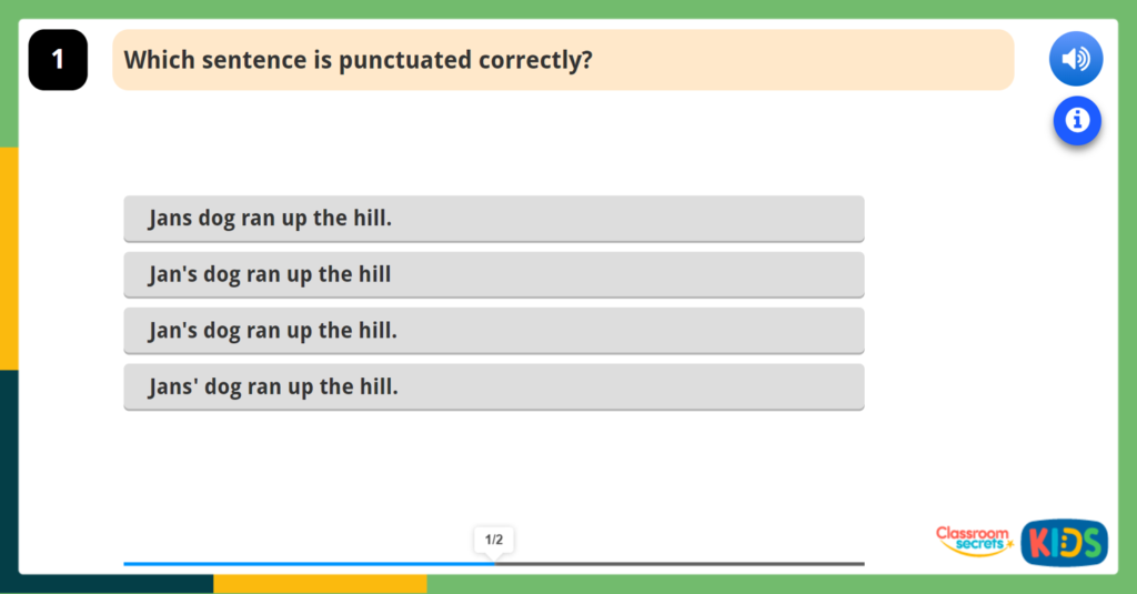 Year 2 Introducing Possession