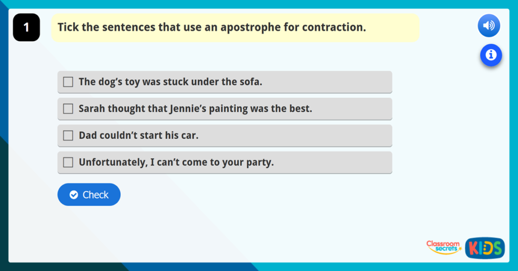 Year 4 Apostrophes Resources