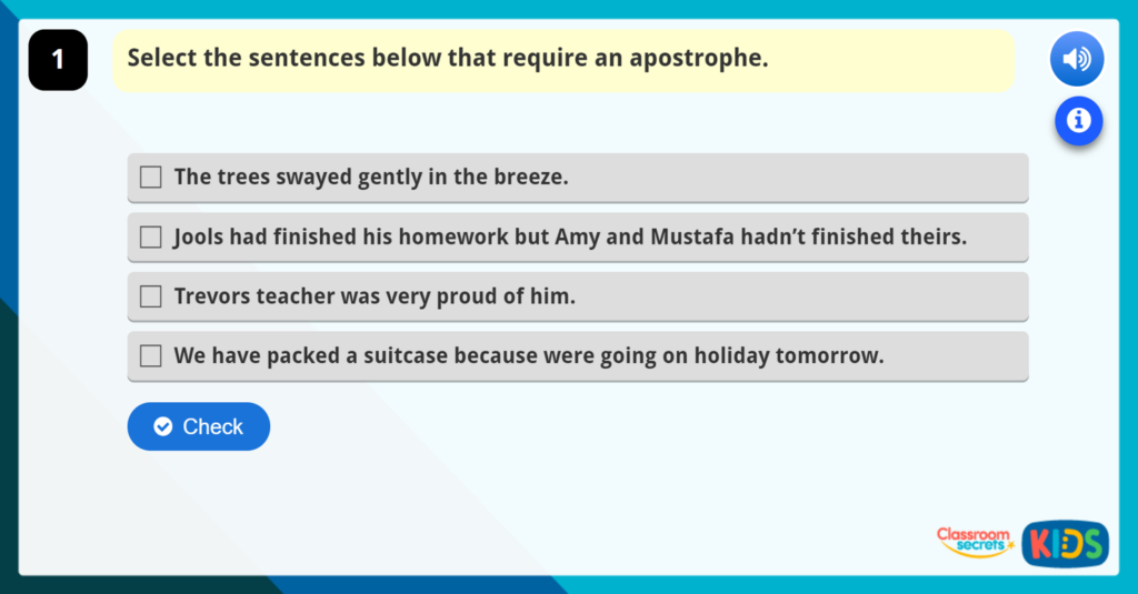 Year 4 GPS Using Apostrophes