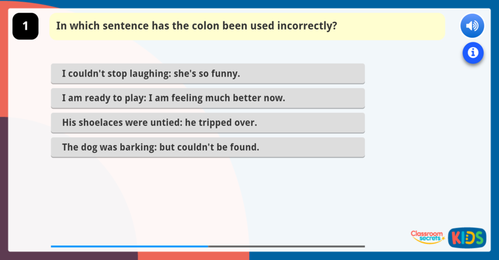 Year 6 GPS Punctuation 1 Spring Block 1