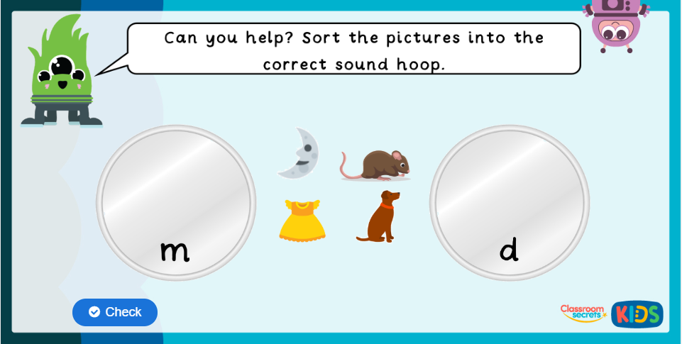 Phase 2 Phonics Interactive Games