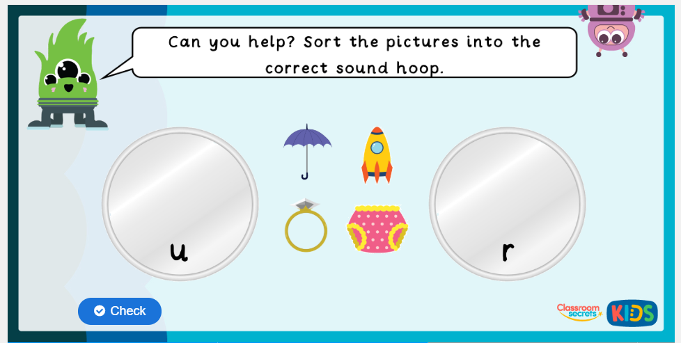 Phase 2 Phonics Matching
