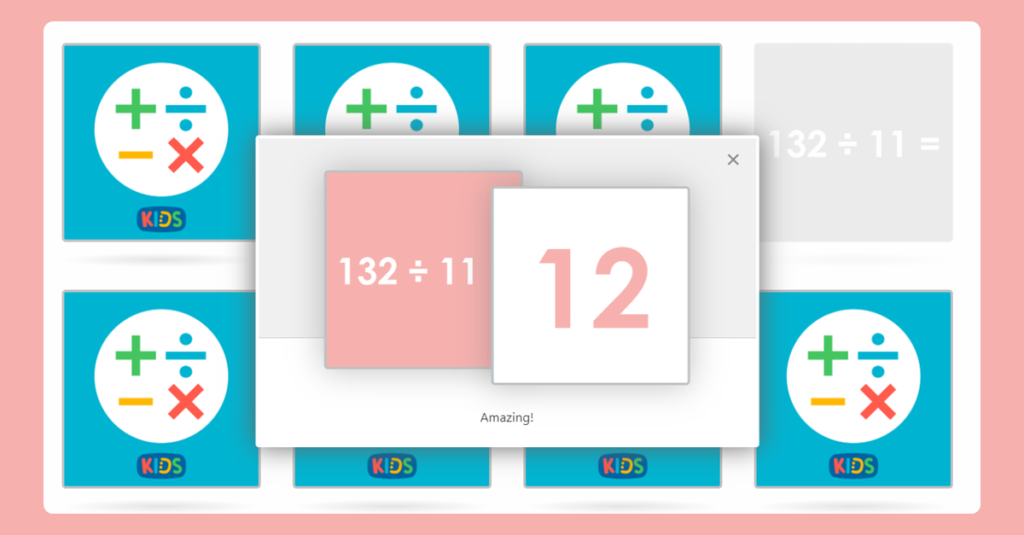 Divide by 11 Memory Card Game