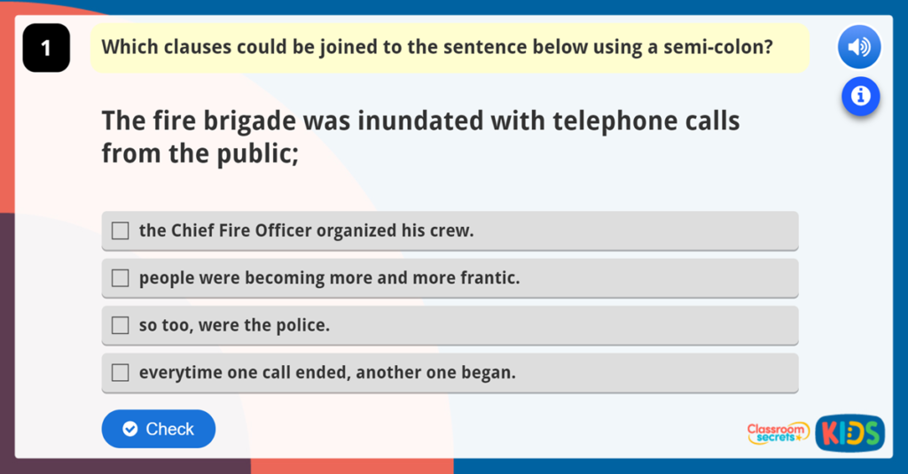 Year 6 Colons and Semi Colons Resources