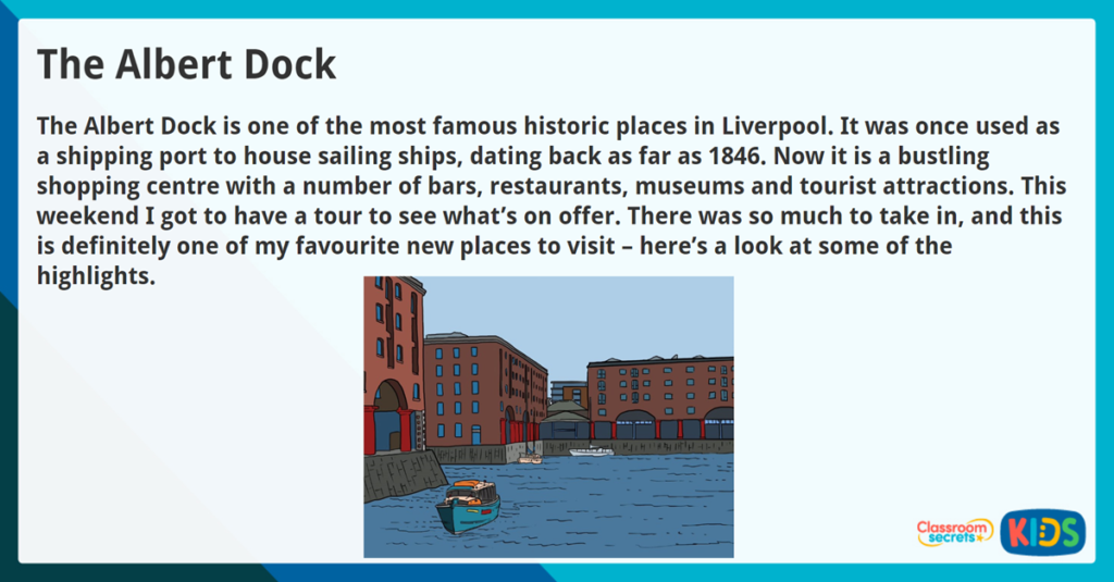 Year 3 Reading Comprehension Non Fiction The Albert Dock
