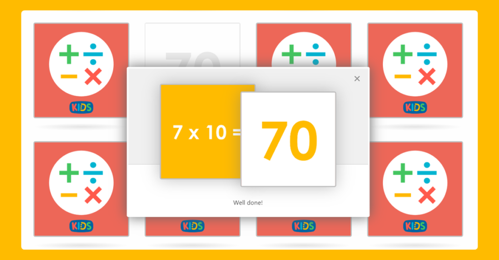 Year 2 Mixed Multiplication and Division Memory Card Game