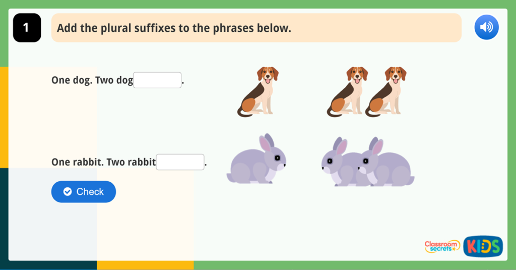 Plurals Year 1 Game