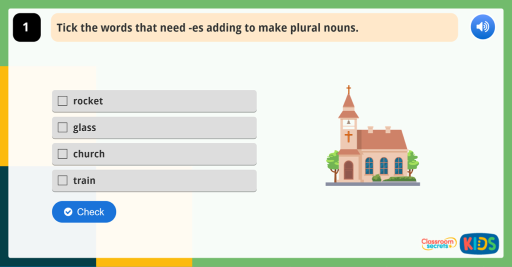 Year 1 Game Plurals
