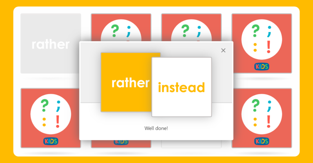 Year 1 Matching Synonyms