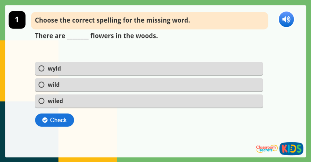 Common Exception Words Set 2 Year 2