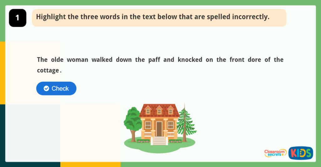 Year 2 Spelling Game 2