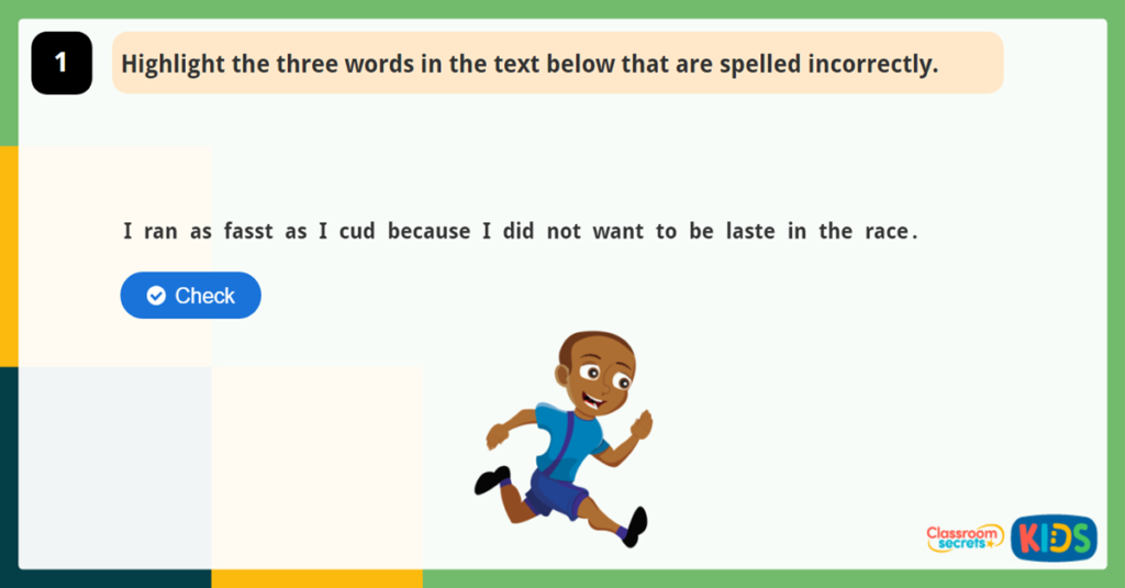 Year 2 Spelling Game 4