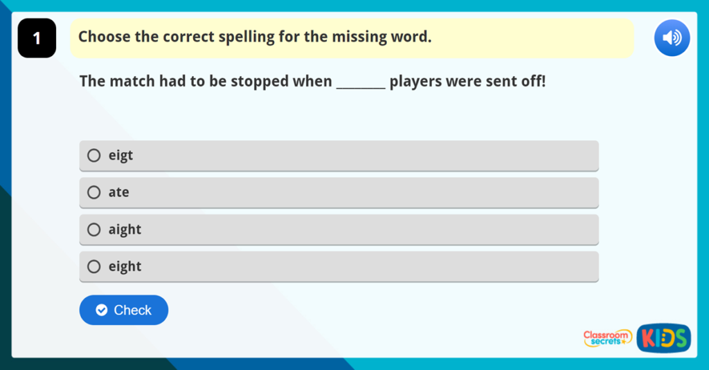 Common Exception Words Set 4 Year 3 and Year 4
