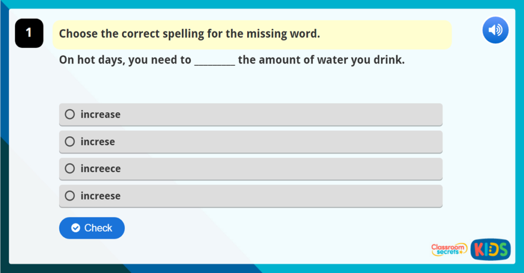 Common Exception Words Set 6 Year 3 and Year 4