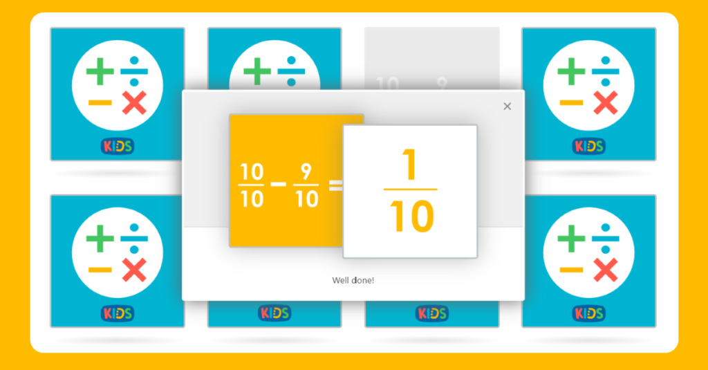 Year 3 Add and Subtract Fractions Matching Game