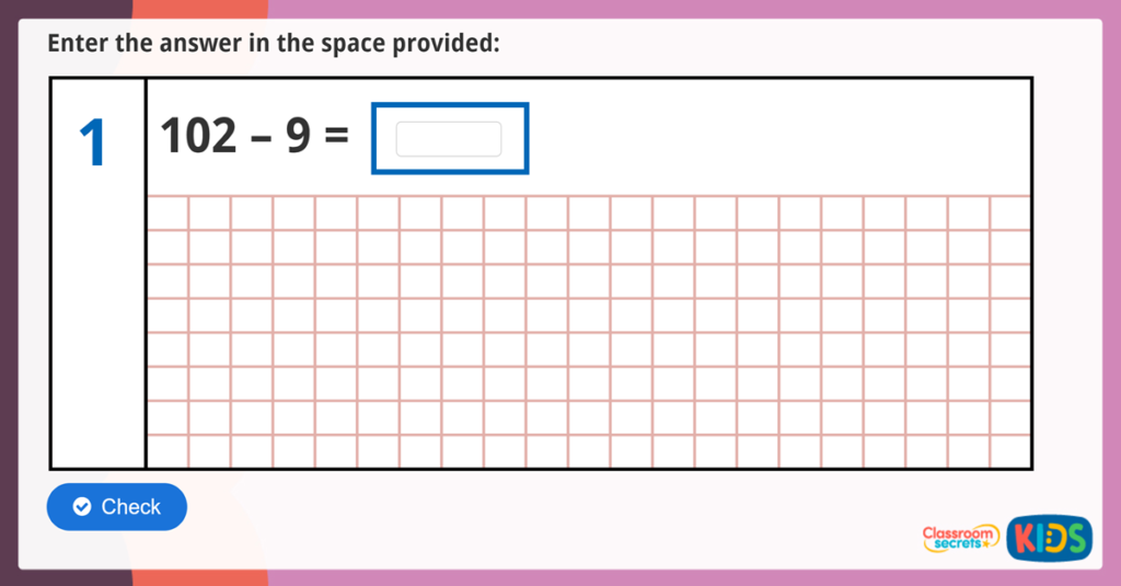 Year 3 Arithmetic Quiz 4