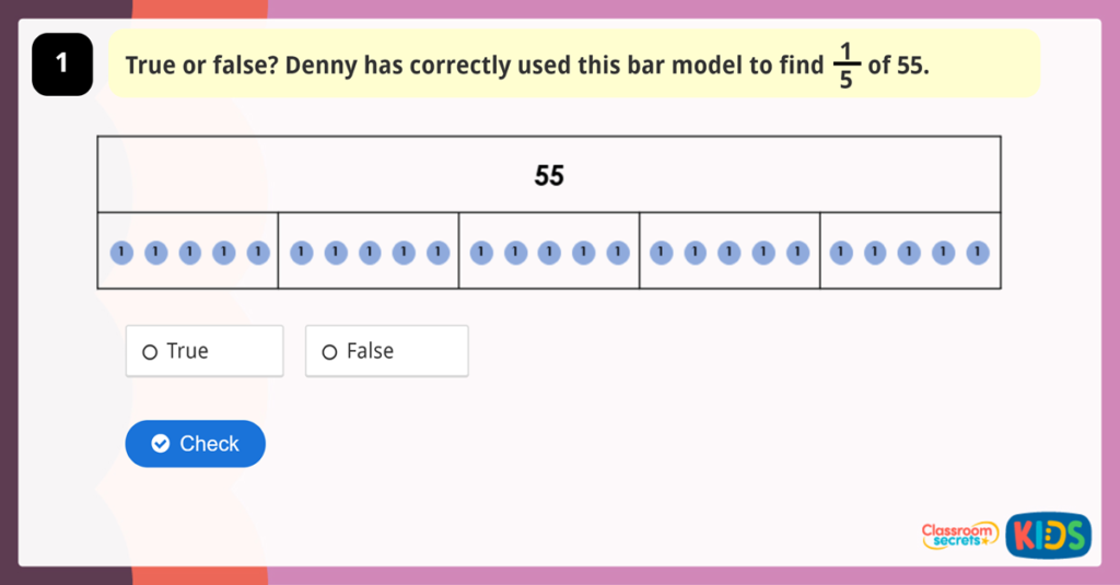 Year 3 Fractions of an Amount