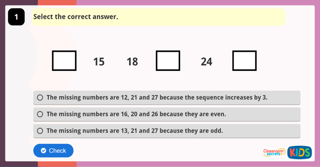 Year 4 Reasoning Test Practice 1