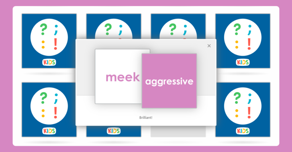 Year 5 Antonym Matching Activity 4