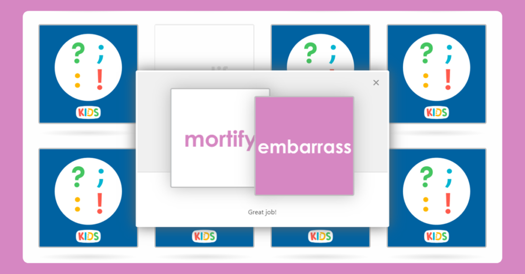 Year 6 Synonym Matching Activity 4