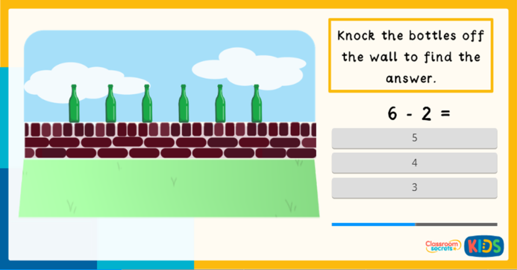 Reception Taking Away Green Bottles Game