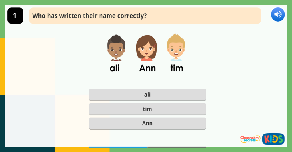 Capital Letters Year 1 Game