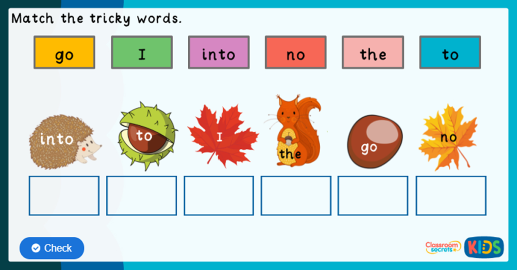 Phonics Tricky Words