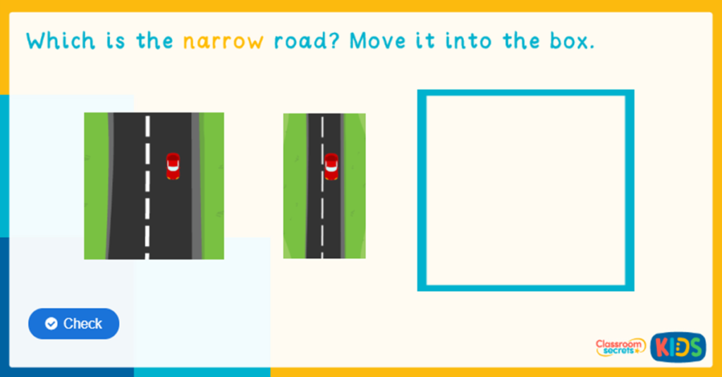 Reception Wide and Narrow Game