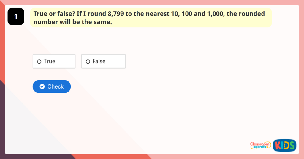 Year 5 Round to 10 100 and 1000 Game