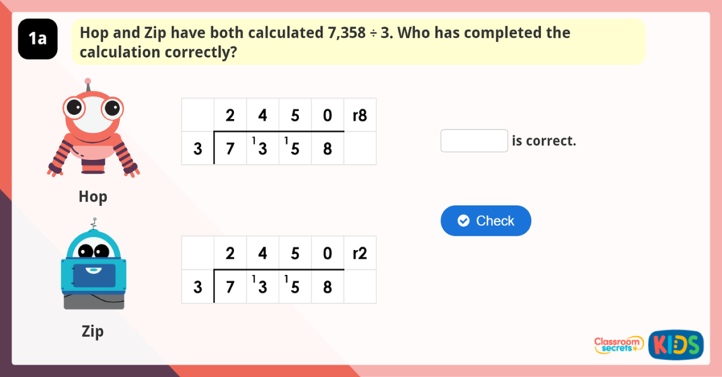 Year 5 Divide with Remainders 2 Reasoning Practice