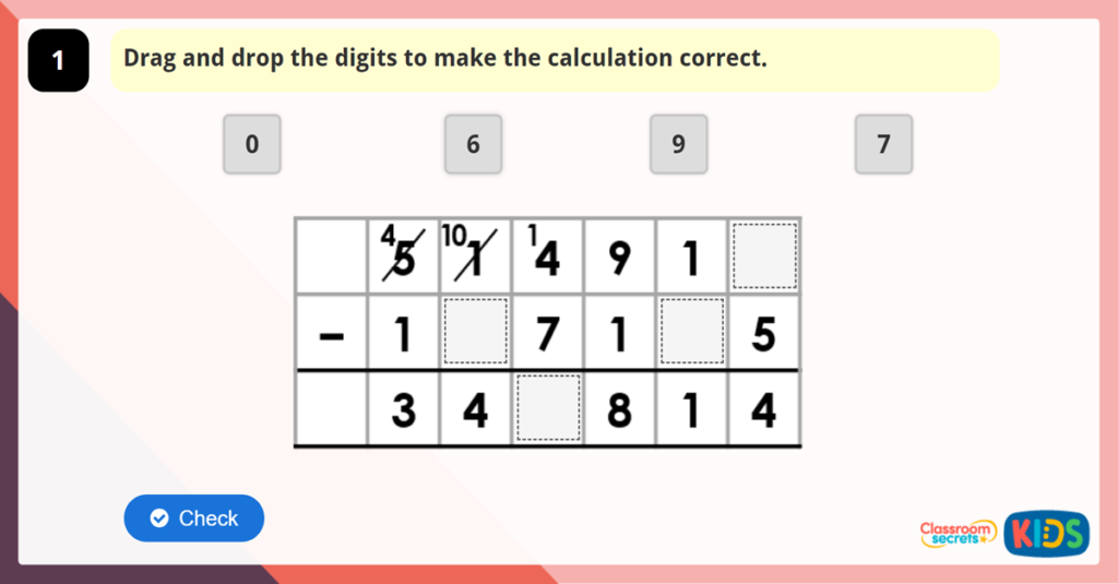 Year 6 Add and Subtract Integers Game