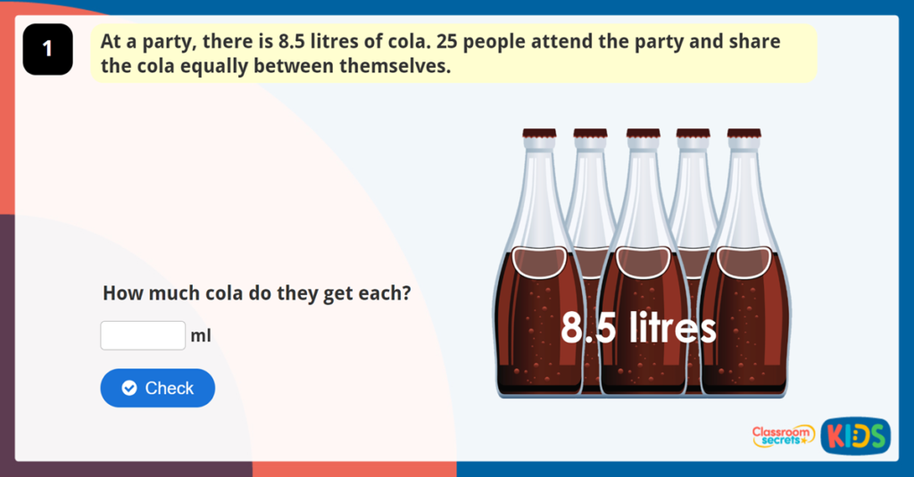 Year 6 Division to Solve Problems
