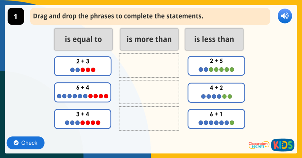 Year 1 Addition and Subtraction Maths Game