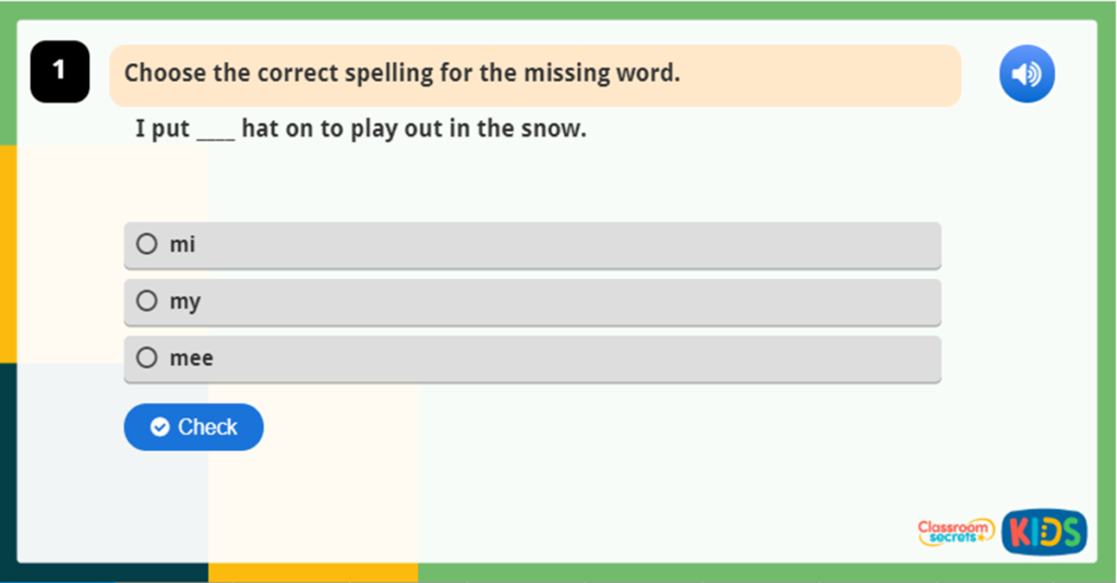 Year 1 Common Exception Words Set 4