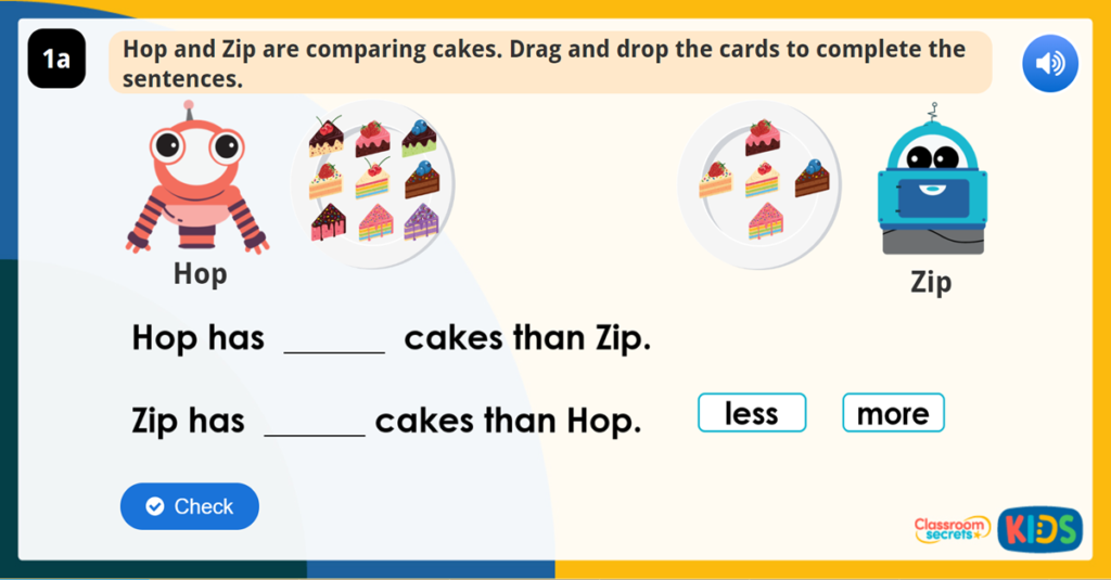 Compare Objects within 50 Reasoning