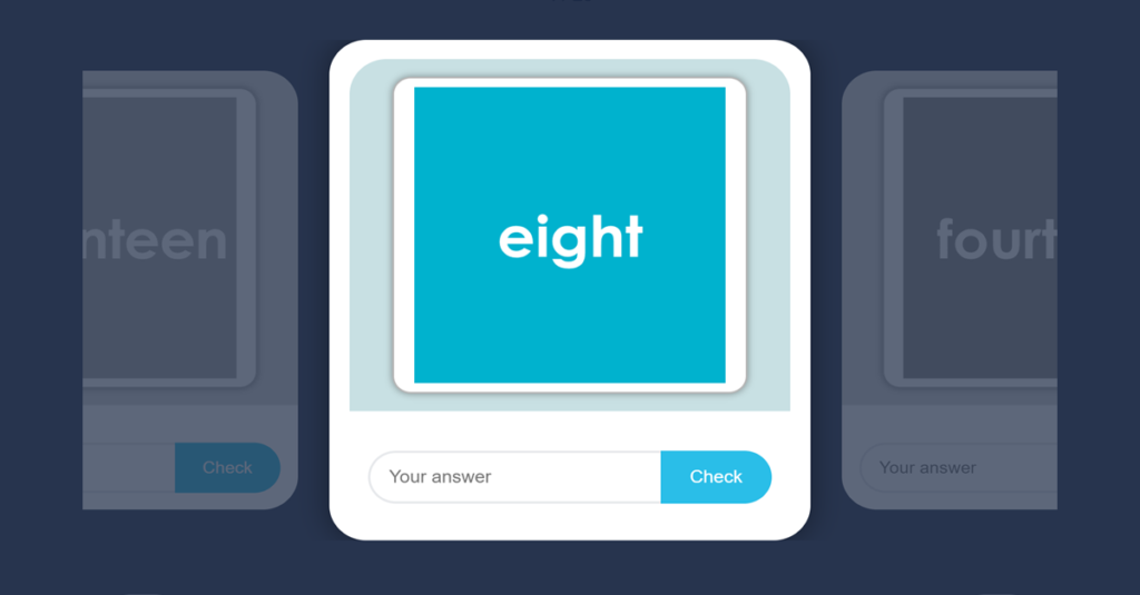 Year 1 Number Names Game