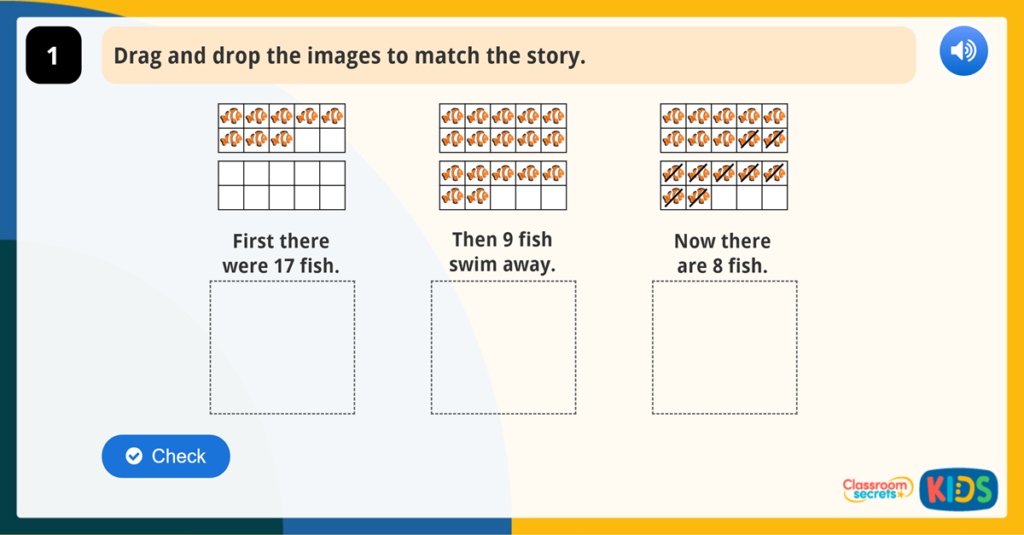 Year 1 Subtraction Maths Game