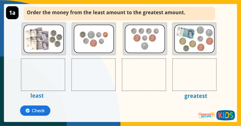 Compare Money Reasoning