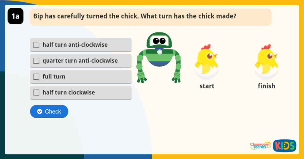 Year 2 Describing Turns Reasoning Practice
