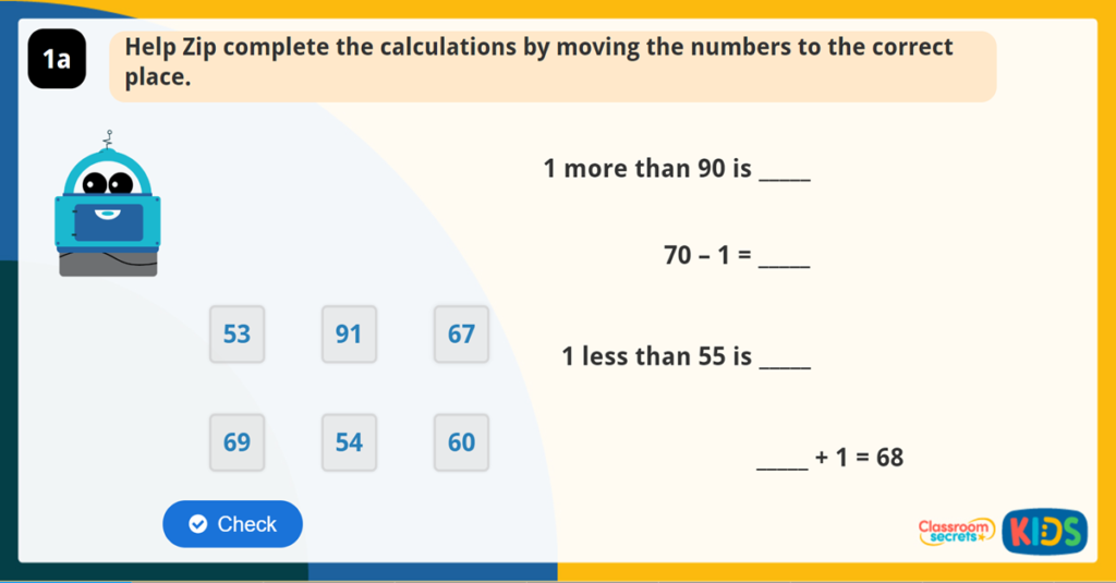 Find One More and One Less Reasoning