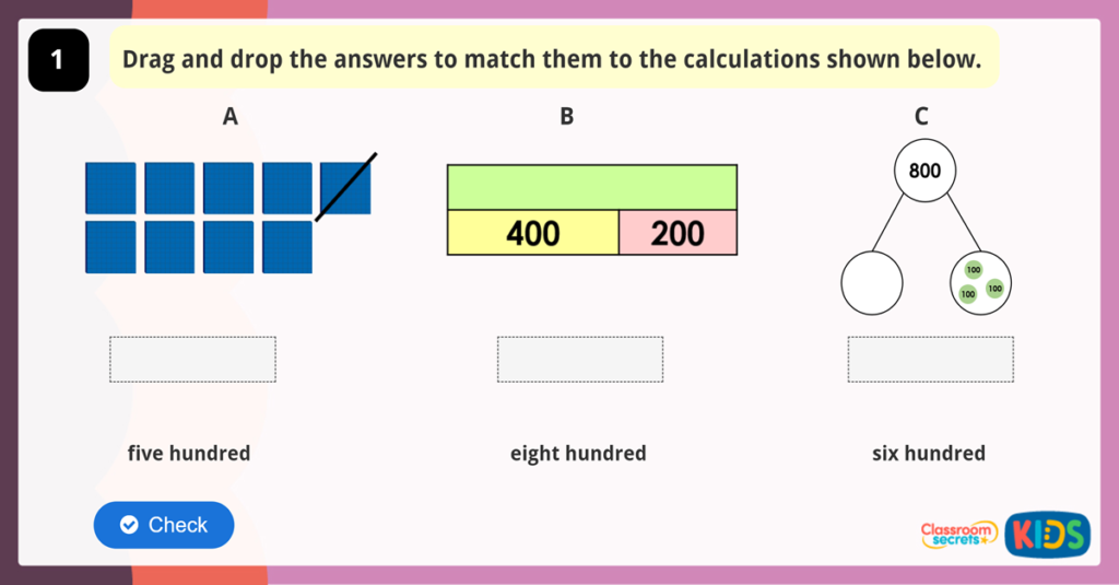 Add and Subtract Multiples of 100 Game
