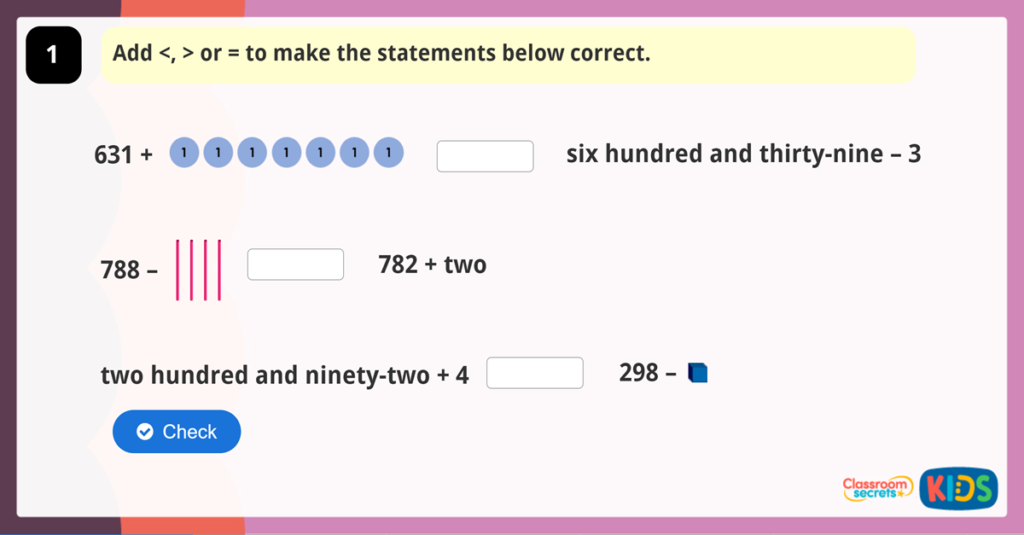3-Digit Numbers and Ones Game