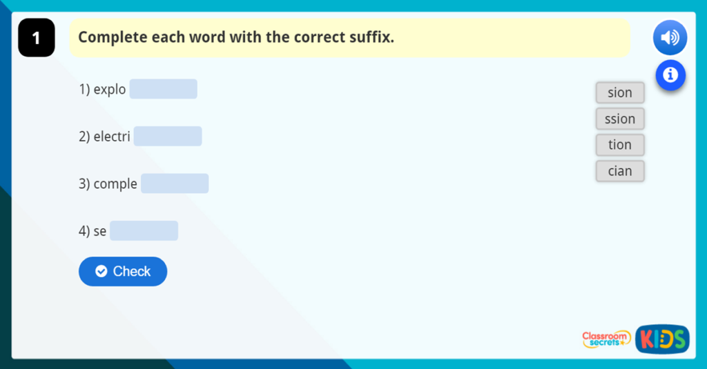 Year 4 Using Suffixes