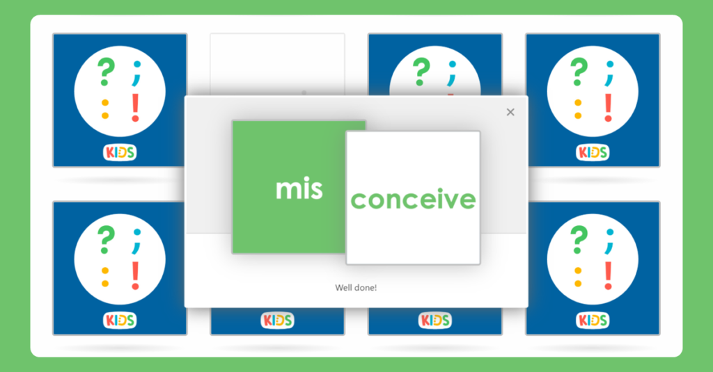 Year 6 Prefix Matching Game 2