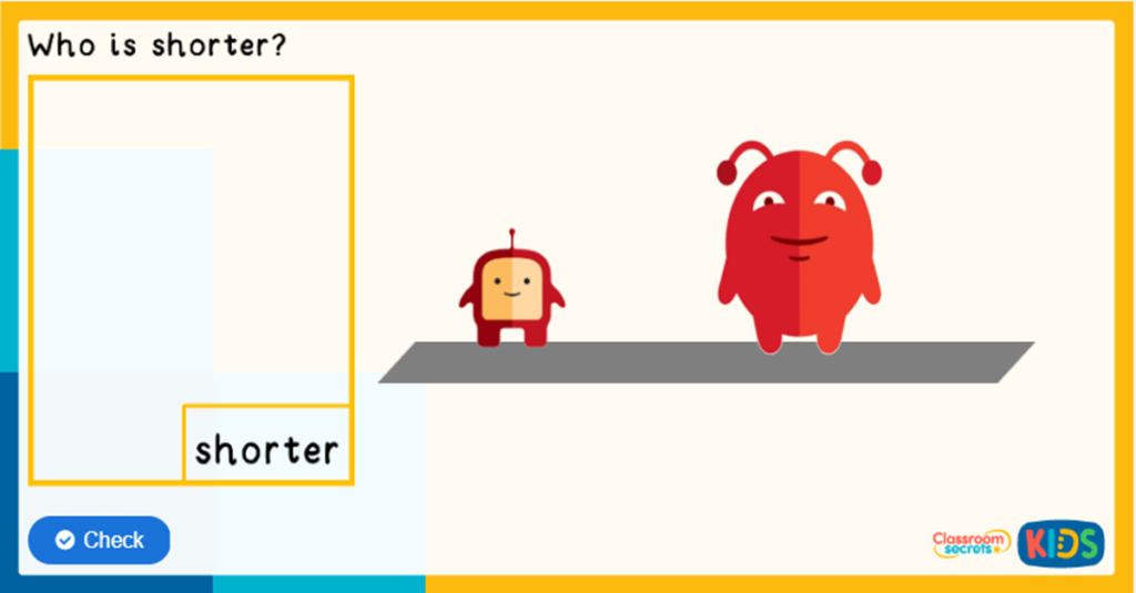 Reception Taller and Shorter Height