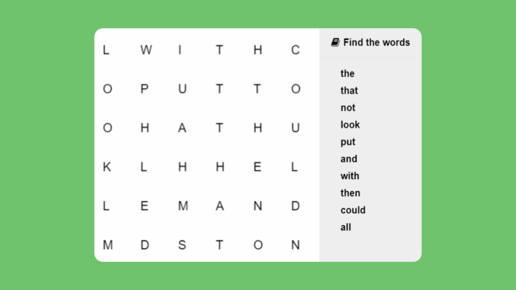 Online Spelling Games Year 1