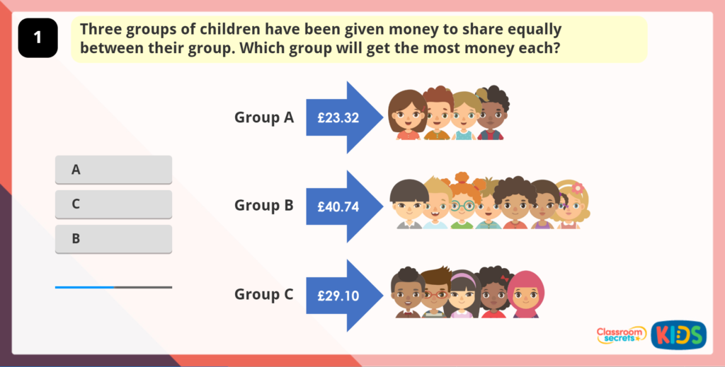 Year 6 Divide Decimals by Integers