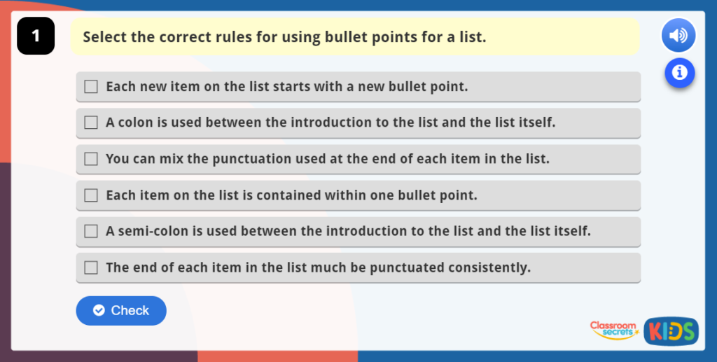Bullet Points Online Resources