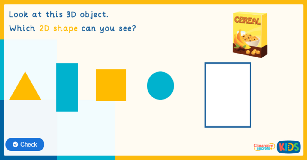 Reception 2D and 3D Shapes